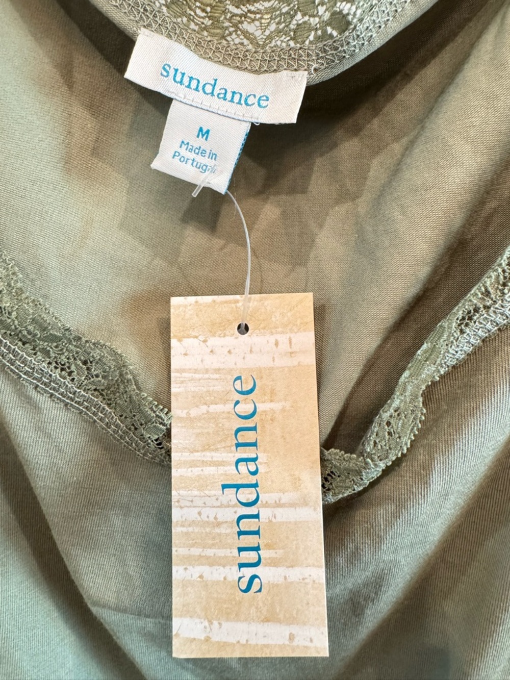 Sundance Elan Womens Lace Tank Sage - Picture 6 of 7